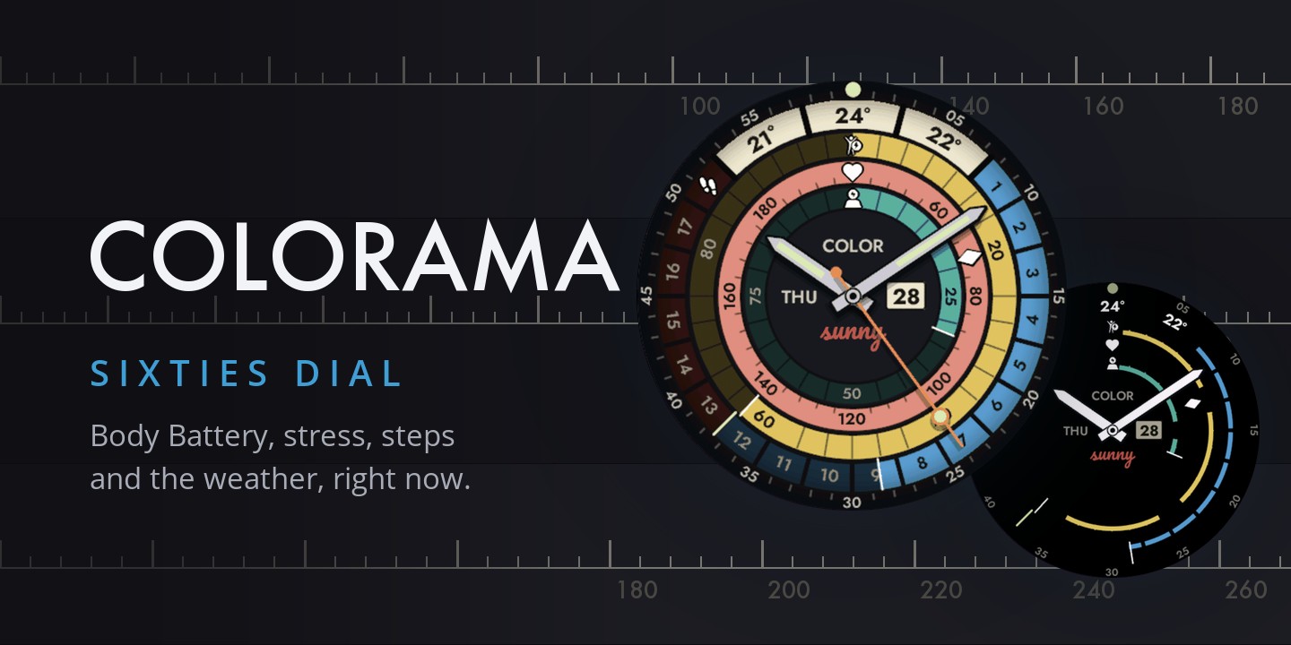 Colorama - Garmin watch face