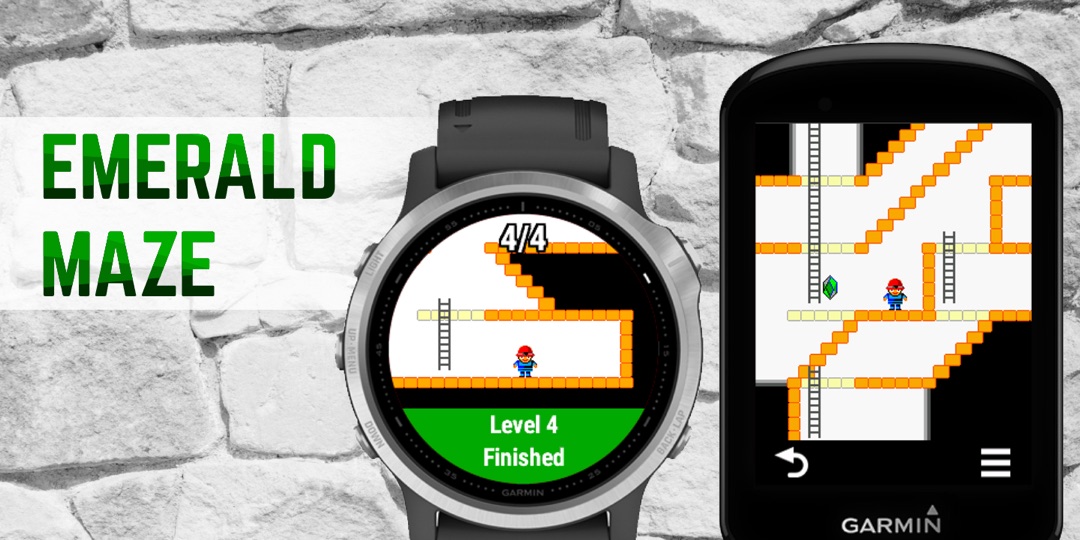 Emerald Maze - Garmin app banner