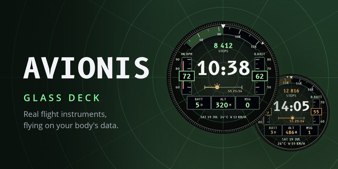 Avionis - Garmin watch face