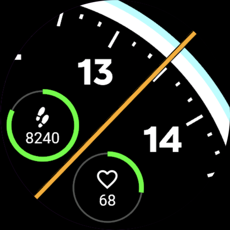 Half Time - Two progress circles