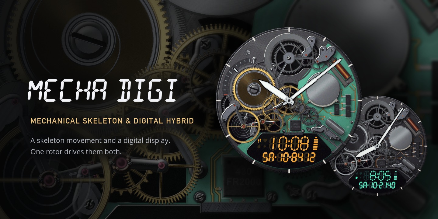 Mecha Digi - Garmin watch face