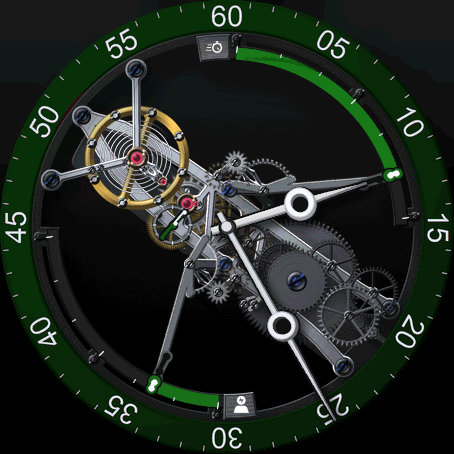 Skeleton Bridge - Green and gilt