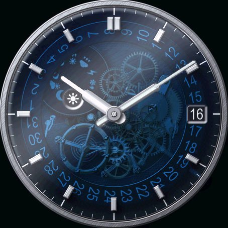 Smoked Crystal - Blue, the dial as it ships