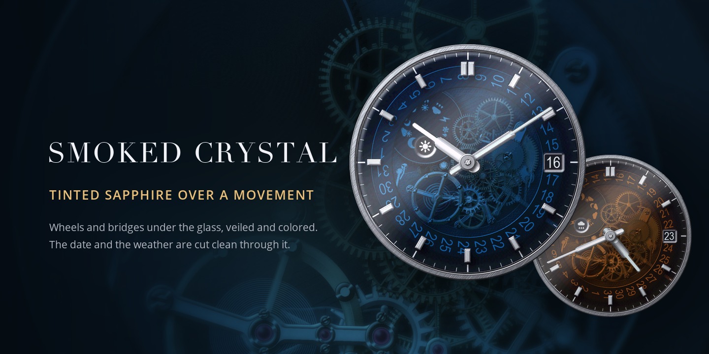 Smoked Crystal - Garmin watch face